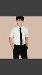 Burberry Slim Fit Short-sleeved Stretch Cotton Shirt