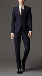 Burberry Slim Fit Wool Silk Suit