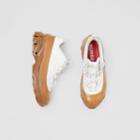Burberry Burberry Cotton And Suede Arthur Sneakers, Size: 36.5, White