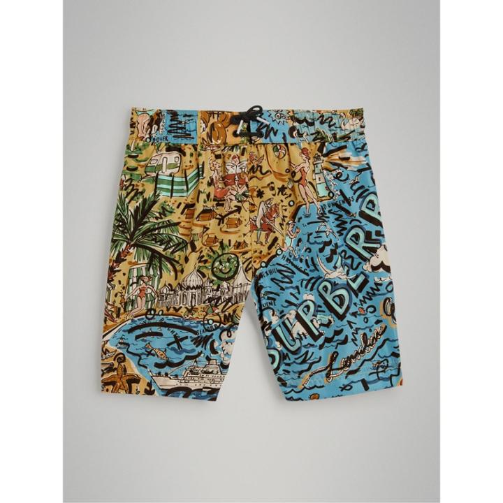 Burberry Burberry Childrens Seaside Print Swim Shorts, Size: 6y