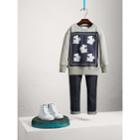 Burberry Burberry Beasts Print Cotton Sweatshirt, Size: 14y, Blue