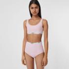 Burberry Burberry Logo Tape Bio-based Stretch Nylon Bikini