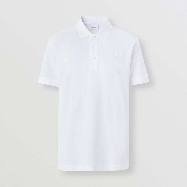 Burberry Burberry Letter Graphic Cotton Piqu Polo Shirt, Size: Xxl