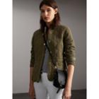 Burberry Burberry Scalloped Diamond Quilted Jacket, Size: Xl, Green