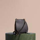 Burberry Burberry The Small Bridle Bag In Riveted Leather, Black