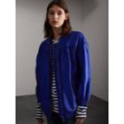 Burberry Burberry Ruched Showerproof Jacket, Size: 00, Blue