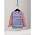 Burberry Burberry Contrast Stripe Cotton Top, Size: 10y, Blue
