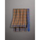 Burberry Burberry Two-tone Vintage Check Cotton Square Scarf, Blue