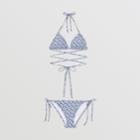 Burberry Burberry Monogram Print Triangle Bikini