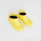 Burberry Burberry Childrens Check Detail Rubber Sandals, Size: 27, Yellow
