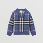 Burberry Burberry Childrens Check Intarsia Wool Cashmere Sweater, Size: 12y