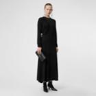 Burberry Burberry Ruched Panel Jersey Gown, Size: 00, Black