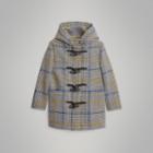 Burberry Burberry Childrens Houndstooth Check Wool Cashmere Duffle Coat, Size: 12y, White