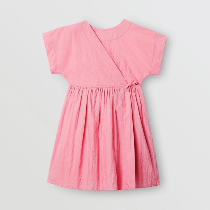 Burberry Burberry Childrens Cotton Blend Wrap Dress, Size: 10y, Pink