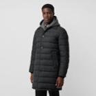 Burberry Burberry Wool Flannel Down-filled Car Coat, Size: 40, Grey