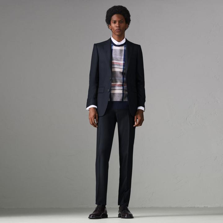 Burberry Burberry Slim Fit Birdseye Wool Suit, Size: 44r