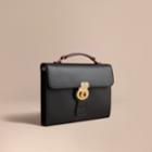 Burberry Burberry The Trench Leather Document Case, Black