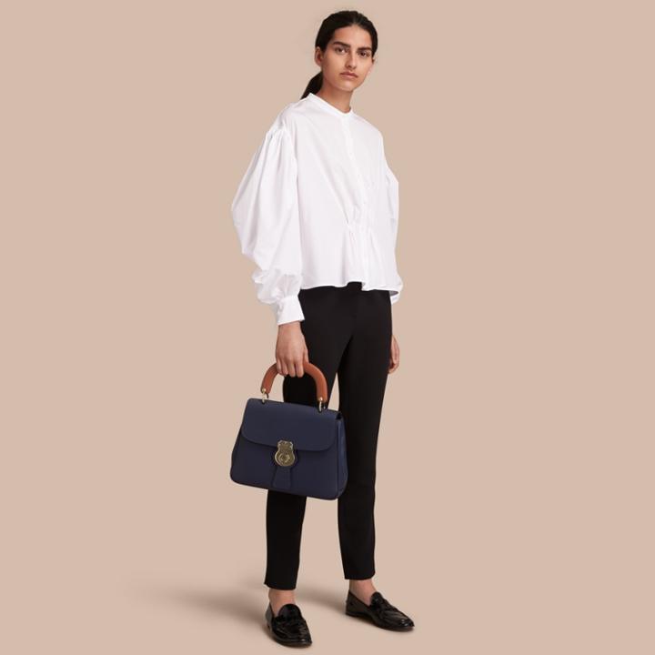 Burberry Burberry Puff-sleeve Cotton Shirt, Size: 04, White