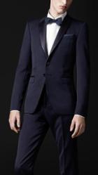 Burberry Prorsum Satin Lapel Tuxedo Jacket