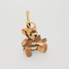 Burberry Burberry Thomas Bear Charm In Vintage Check Cashmere, Yellow