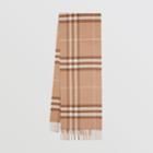 Burberry Burberry The Classic Check Cashmere Scarf, Camel