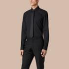 Burberry Burberry Modern Fit Stretch Cotton Shirt, Size: 15.5, Black