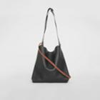 Burberry Burberry The Leather Grommet Detail Bag, Black