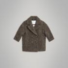 Burberry Burberry Wool Alpaca Blend Tailored Coat, Size: 10y, Brown