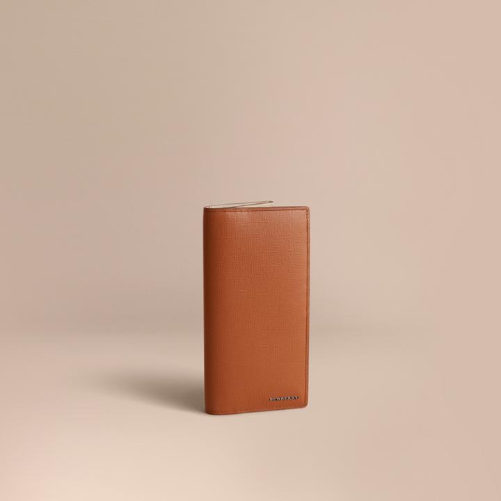 Burberry Burberry London Leather Continental Wallet, Brown