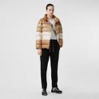 Burberry Burberry Panelled Nylon Puffer Jacket With Detachable Sleeves, Brown