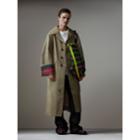 Burberry Burberry Bonded Cotton Oversized Seam-sealed Car Coat, Size: 36, Green