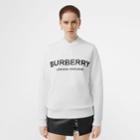 Burberry Burberry Logo Print Cotton Sweatshirt, Size: M, White