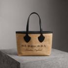 Burberry Burberry The Medium Giant Tote In Graphic Print Jute