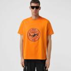 Burberry Burberry Shark Graphic Cotton Oversized T-shirt, Size: L