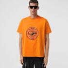 Burberry Burberry Shark Graphic Cotton Oversized T-shirt, Size: L