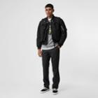 Burberry Burberry Nylon Twill Bomber Jacket With Detachable Gilet, Size: 38, Black
