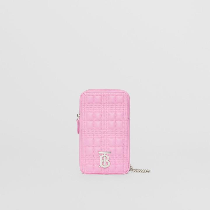Burberry Burberry Quilted Lambskin Lola Pouch With Chain Strap