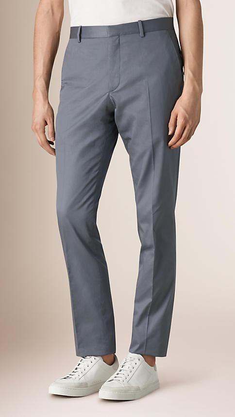 Burberry Modern Fit Cotton Trousers