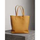 Burberry Burberry Embossed Leather Tote, Yellow