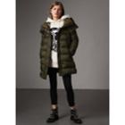Burberry Burberry Detachable Hooded Down-filled Puffer Coat, Size: Xs, Green