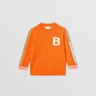 Burberry Burberry Childrens B Motif Merino Wool Jacquard Sweater, Size: 10y, Orange