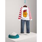 Burberry Burberry London Icons Motif Striped Cotton Top, Size: 8y