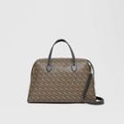 Burberry Burberry Monogram Print E-canvas Holdall, Brown