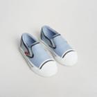 Burberry Burberry Scribble Print Slip-on Sneakers, Size: 27, Blue