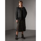 Burberry Burberry Reversible Down-filled Hooded Bomber Jacket, Black