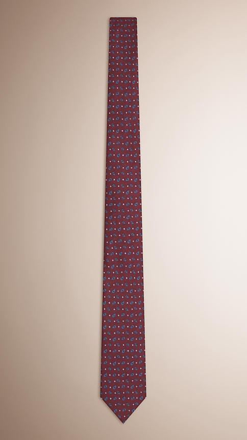 Burberry Slim Cut Paisley Silk Tie
