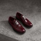 Burberry Burberry Leather Brogues With Painted Laces, Size: 42, Red
