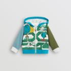 Burberry Burberry Childrens Hedge Maze Print Cotton Hooded Top, Size: 18m, Multicolour