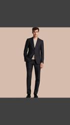 Burberry Modern Fit Linen Wool And Silk Trousers
