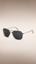 Burberry Burberry Heritage Collection Square Frame Sunglasses, Black